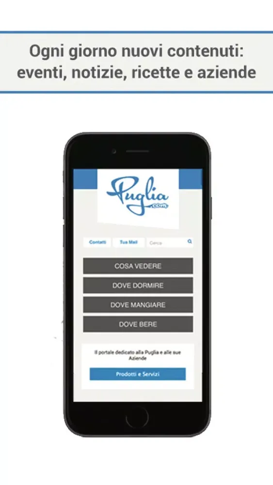 Captures d'écran de Puglia.com