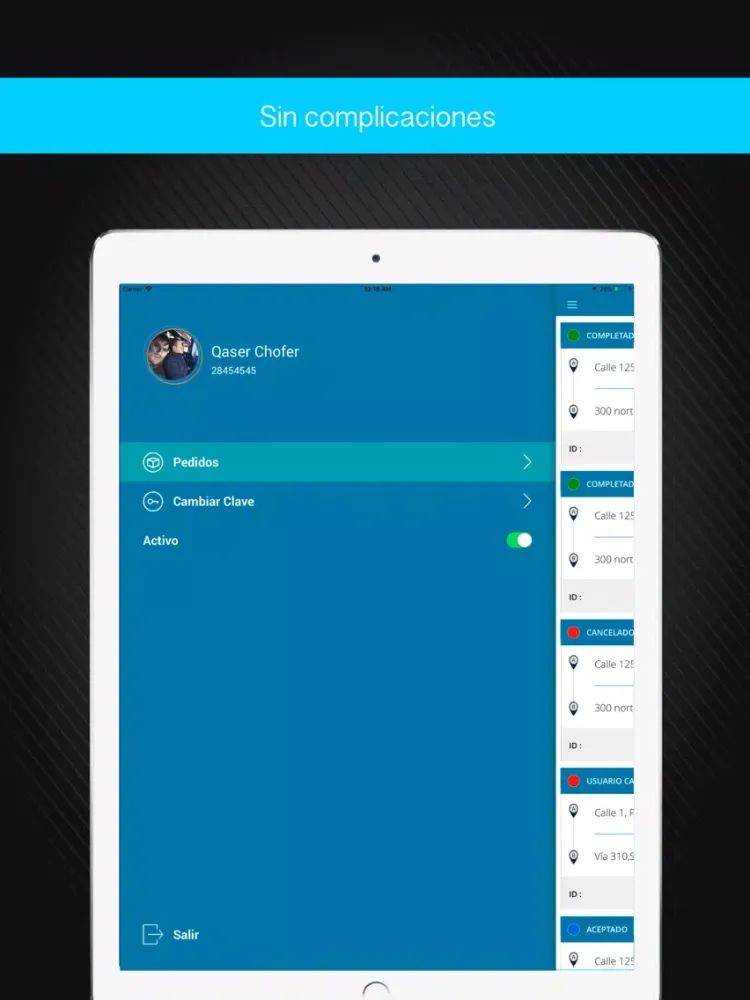 Скриншоты YoVoy Chofer iPad 