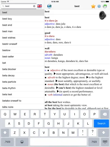 Capturas de pantalla de English Yoruba best dictionary translation - Gẹẹsi Yorùbá ti o dara ju itumö iPad 