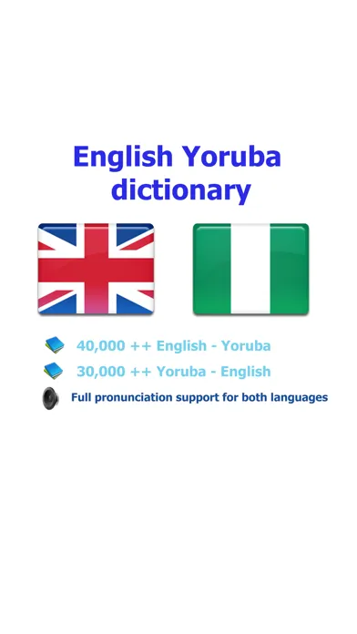 Capturas de pantalla de English Yoruba best dictionary translation - Gẹẹsi Yorùbá ti o dara ju itumö