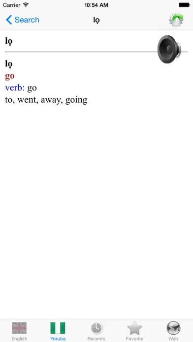 Capturas de pantalla de English Yoruba best dictionary translation - Gẹẹsi Yorùbá ti o dara ju itumö