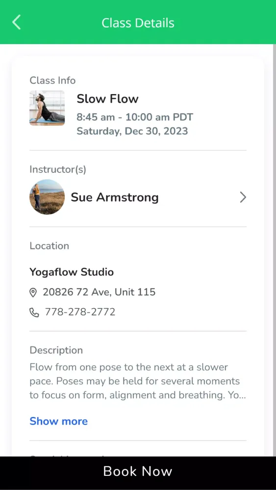 Yogaflow Studio應用截圖