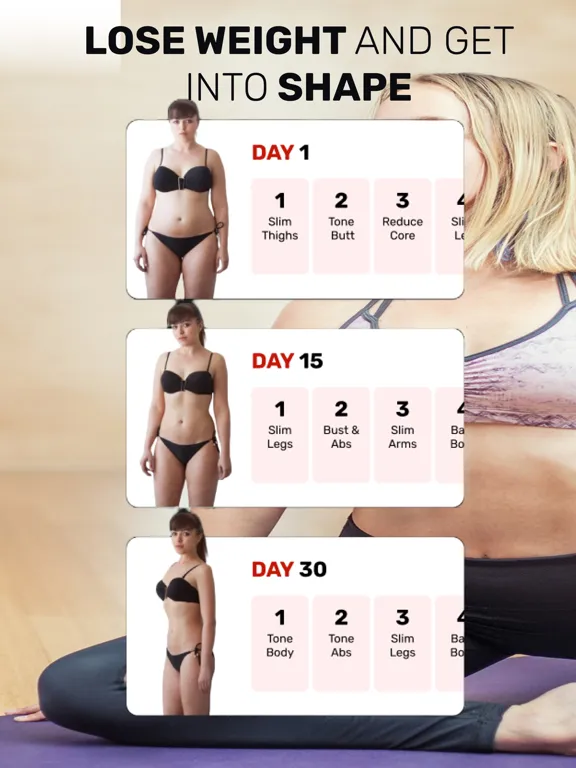 EasyFit Home Plan Excersise iPad 應用截圖