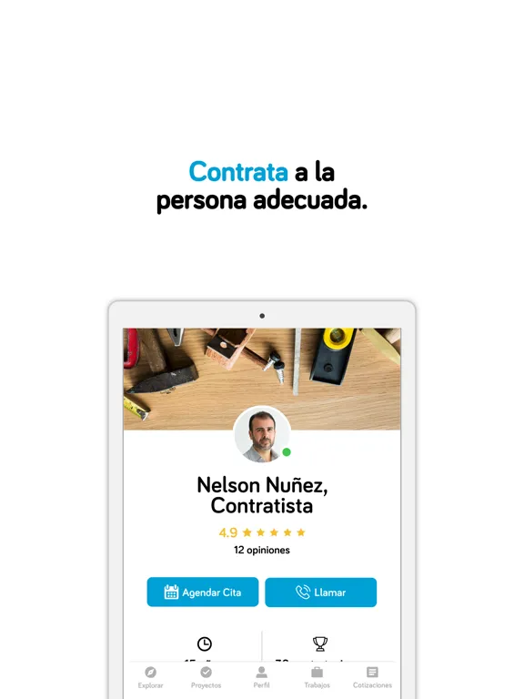 Tangkapan skrin Yo Necesito iPad 