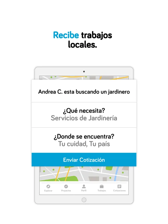 Tangkapan skrin Yo Necesito iPad 