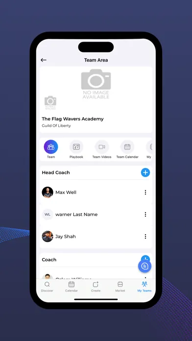 Yo Playbook - Sports Team App スクリーンショット