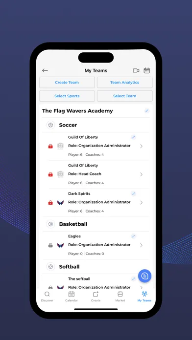 Yo Playbook - Sports Team App スクリーンショット