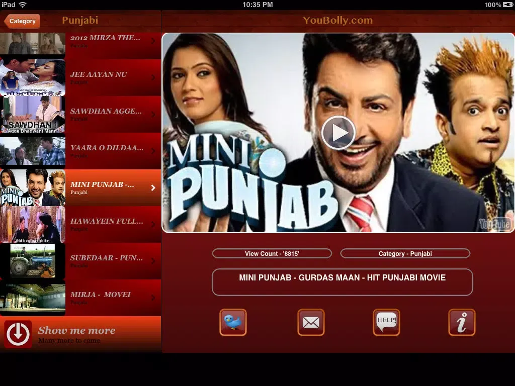 YouBolly : Hindi Bollywood Movies iPad  Screenshots