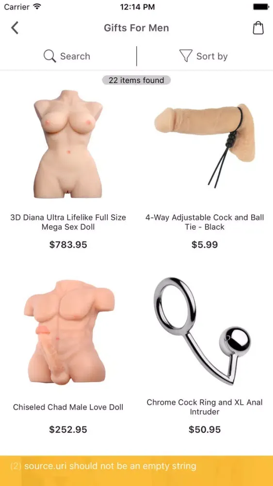 Capturas de tela do Kinky Toy Store
