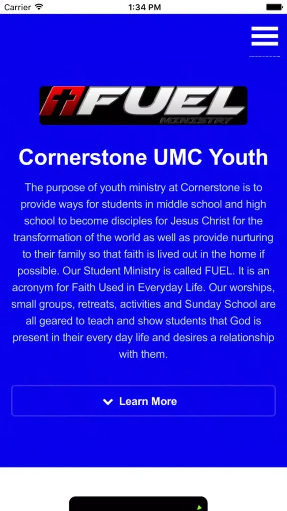 Cornerstone UMC Youth स्क्रीनशॉट