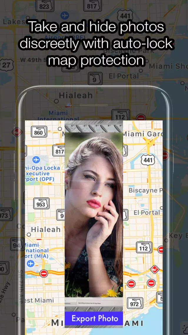 Ảnh chụp màn hình của Maps+Hide Photos Premium - Fingerprint Photo Vault