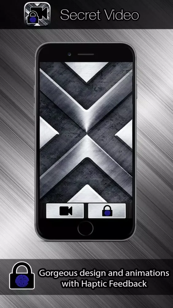 Tangkapan layar Secret Video Touch ID and Password Protection Vault