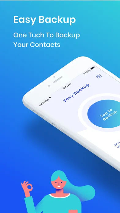 Capturas de tela do Easy Backup.