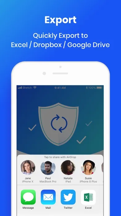 Capturas de tela do Easy Backup.