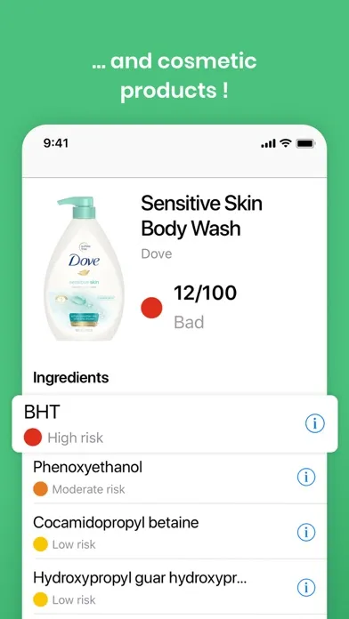 Yuka - Food & Cosmetic Scanner سکرین شاٹس