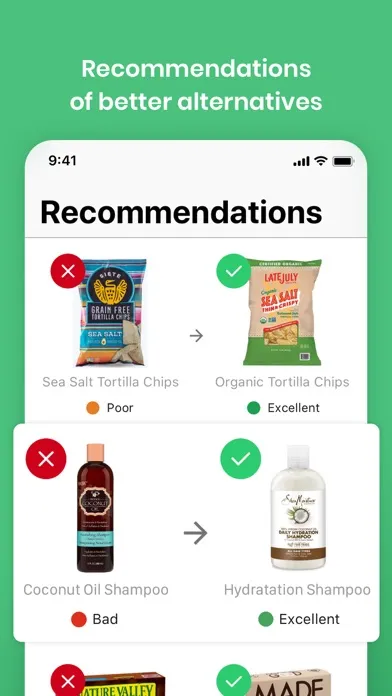 Yuka - Food & Cosmetic Scanner سکرین شاٹس