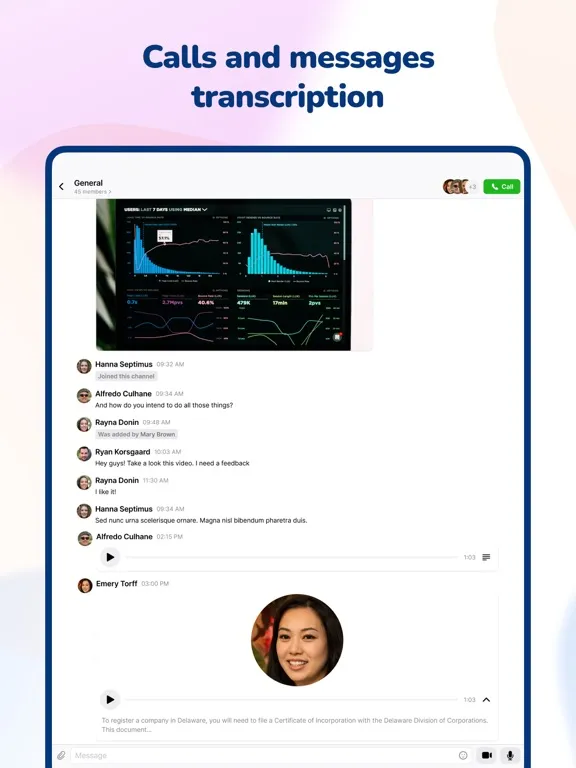 تصاویر YuChat Business Communication iPad 