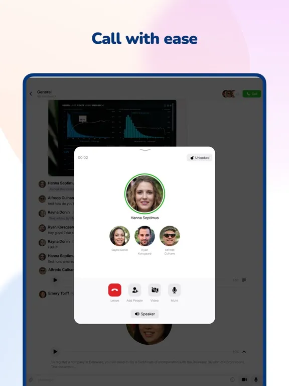 تصاویر YuChat Business Communication iPad 