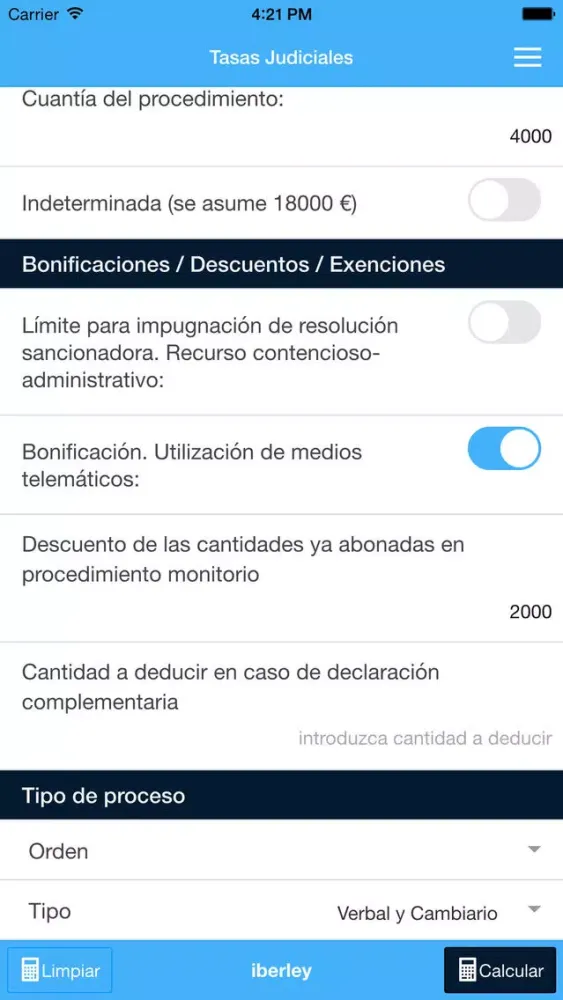 تصاویر Calculo de tasas judiciales