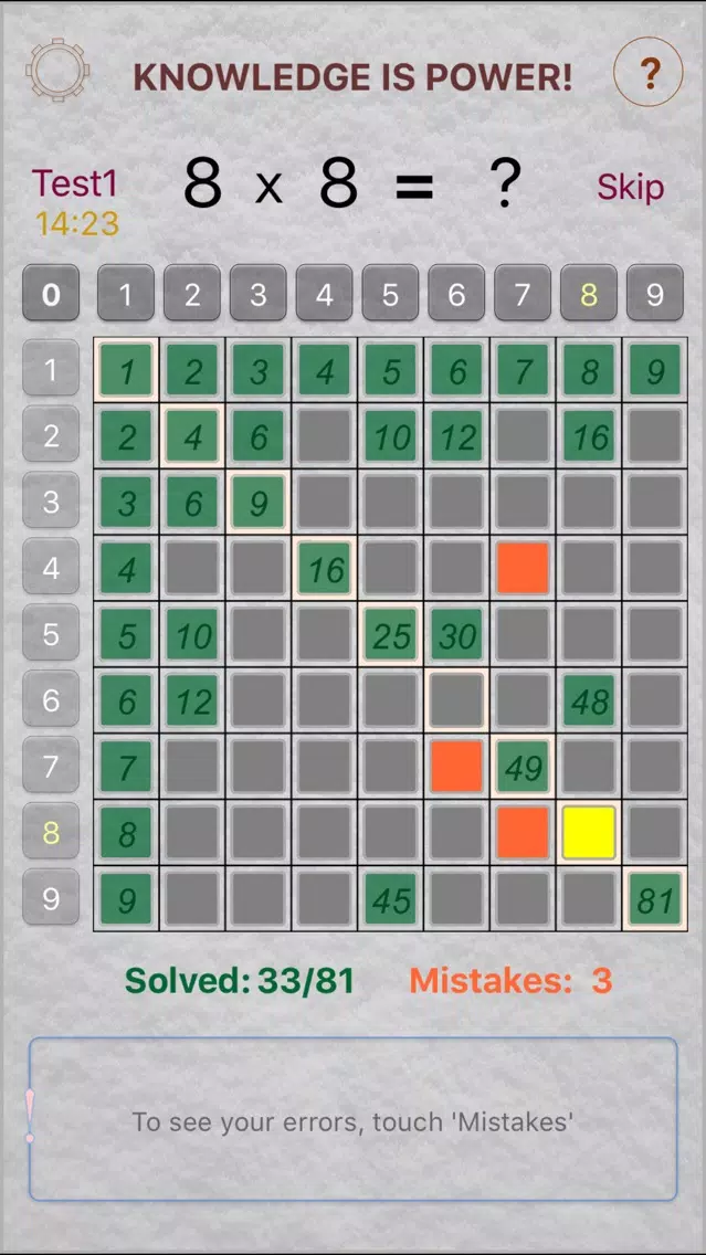 Table of Pythagoras Ekran Görüntüleri