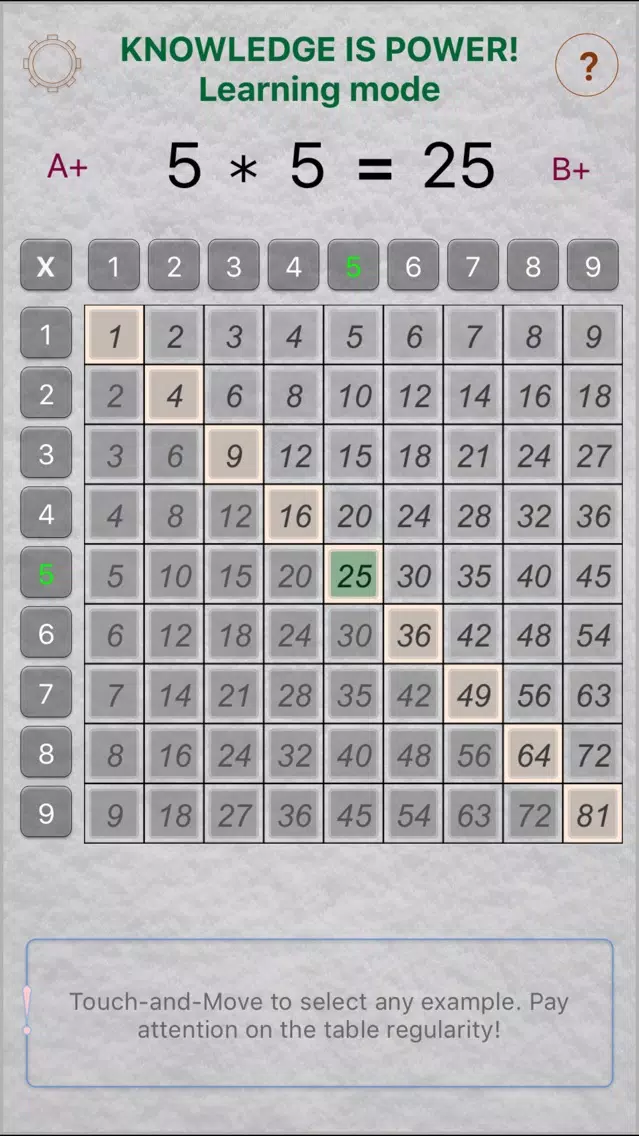Table of Pythagoras Ekran Görüntüleri
