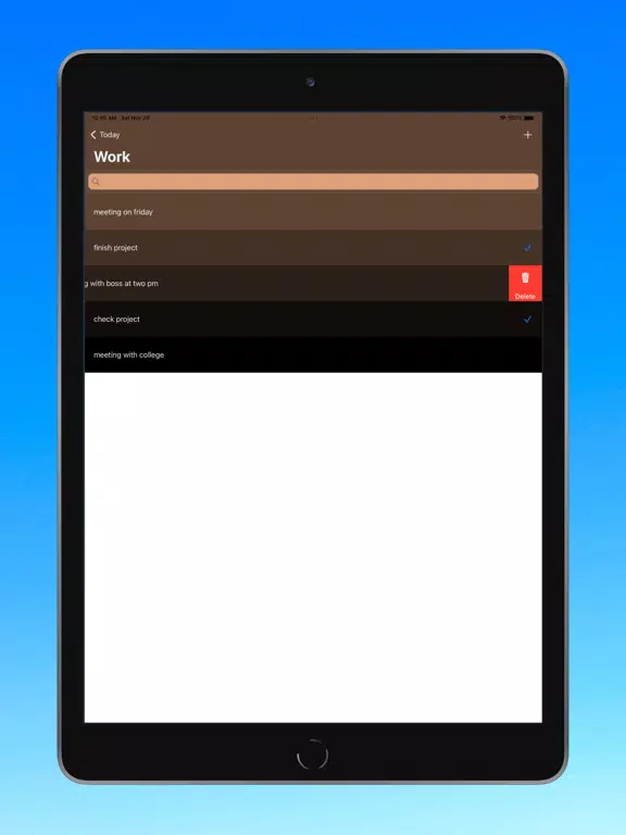 Today Note iPad  Ekran Görüntüleri