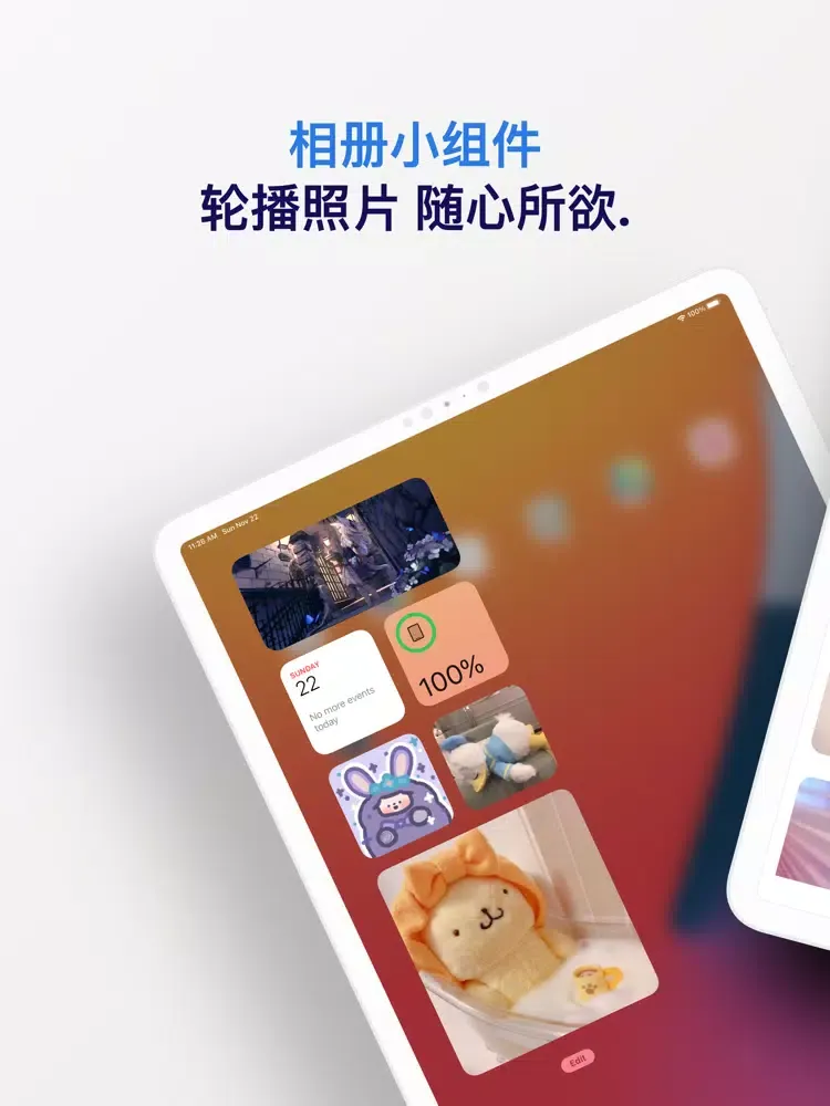 photo widget - album widgets iPad 應用截圖