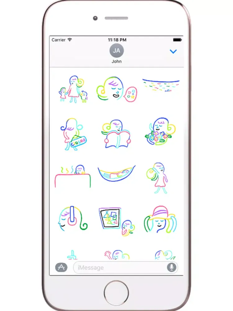 kawaii sticker iPad  Ekran Görüntüleri