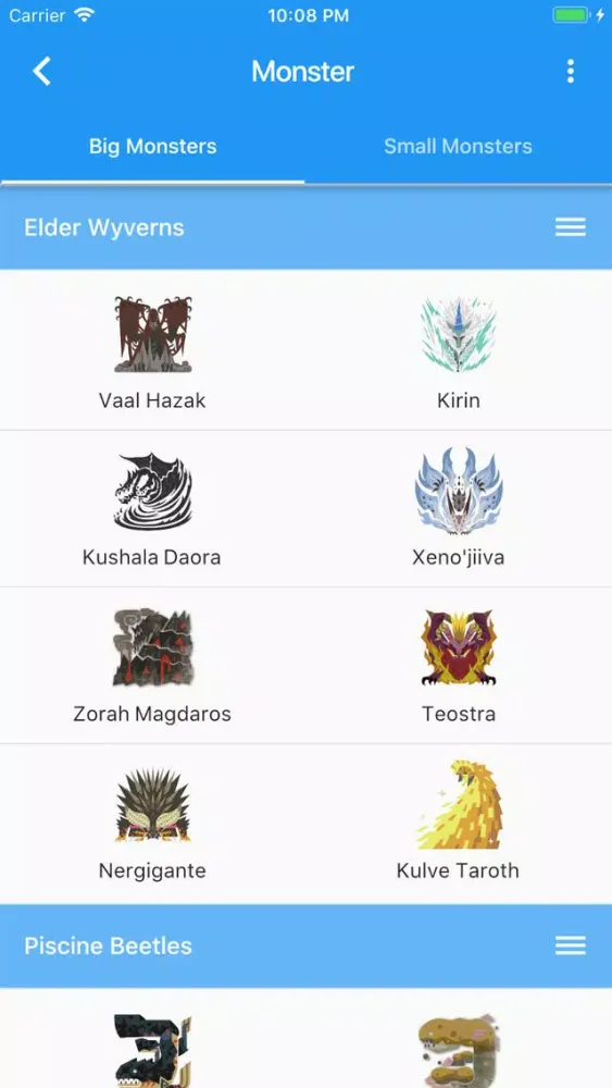 ภาพหน้าจอของ Hunting Encyclopedi for MHW
