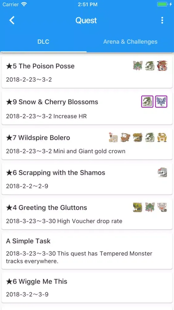 ภาพหน้าจอของ Hunting Encyclopedi for MHW