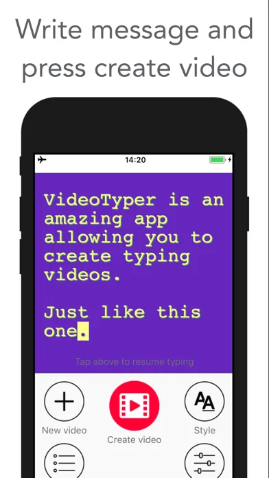 VideoTyper - Typing video Screenshots