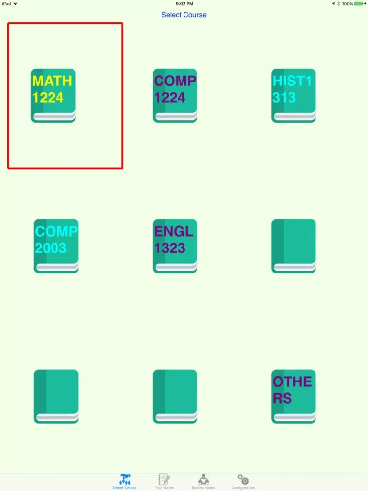 Class Notes Organizer iPad  Screenshots