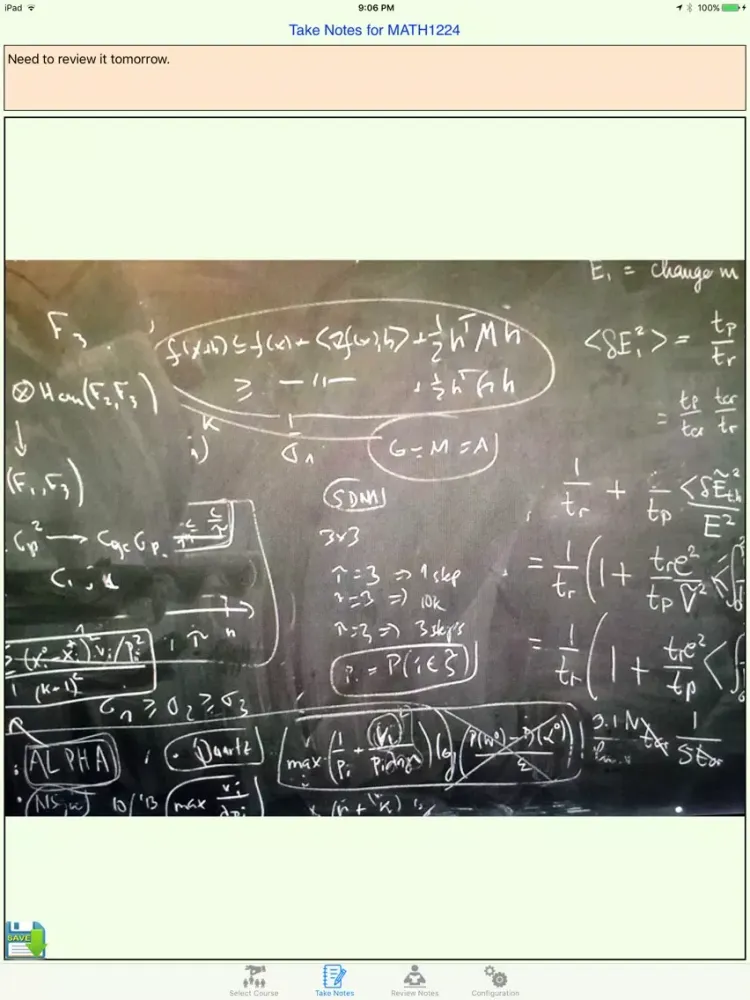 Class Notes Organizer iPad  Screenshots