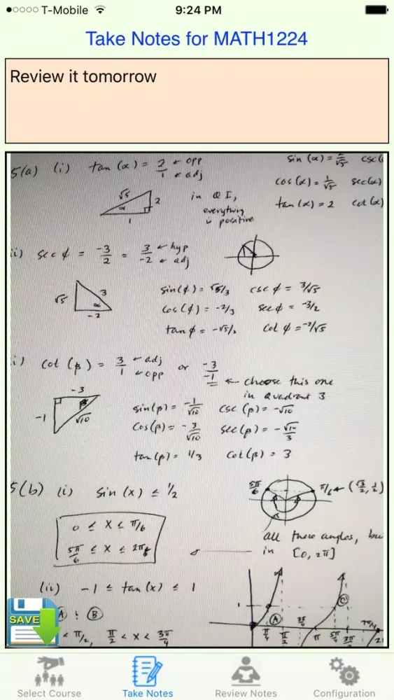 Class Notes Organizer Screenshots