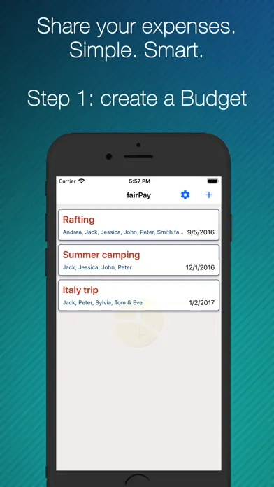 fairPay - Share Expenses Screenshots