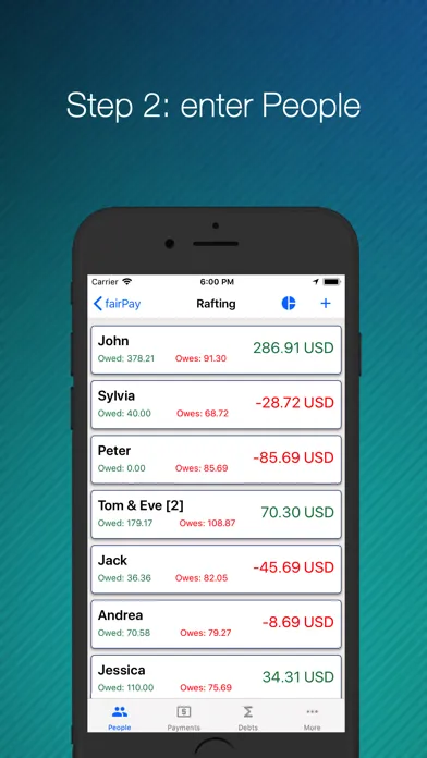 fairPay - Share Expenses Screenshots