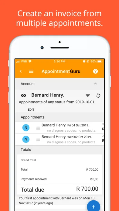AppointmentGuru MyPractice سکرین شاٹس