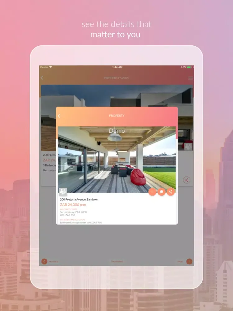 Abridge Property iPad  سکرین شاٹس