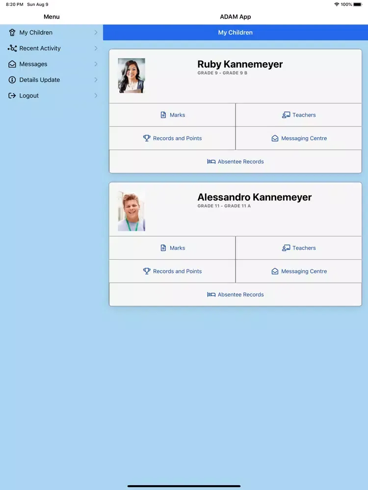 ADAM EduTech iPad 應用截圖