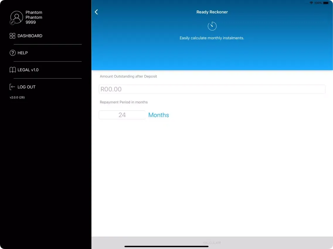 Tangkapan layar AMC Cookware SA Consultant App iPad 