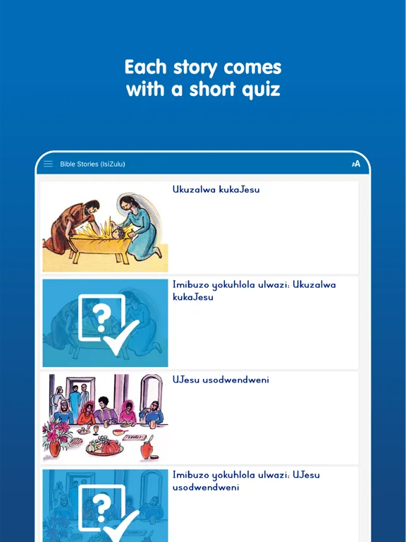 Bible Stories (IsiZulu) iPad 应用截图