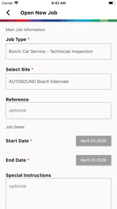 Bosch Smart Inspection Screenshots