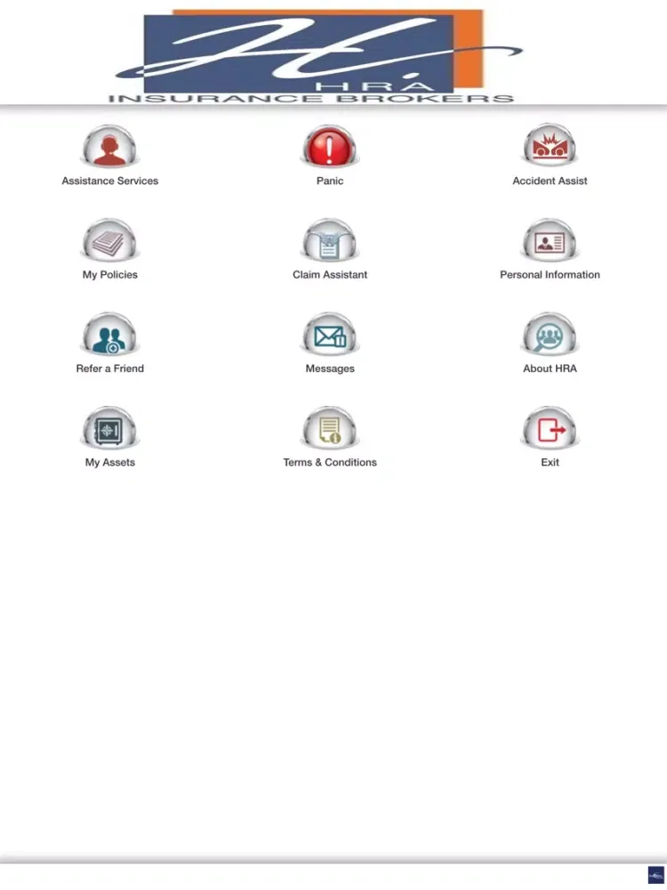 Capturas de tela do HRA Assist iPad 
