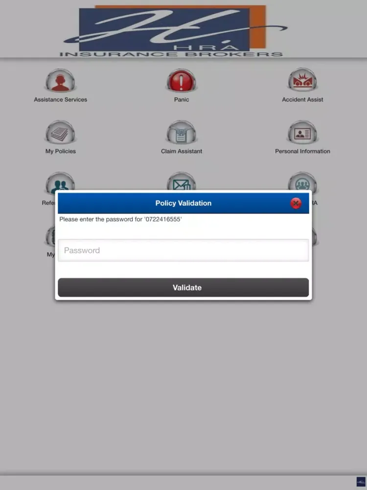 Capturas de tela do HRA Assist iPad 