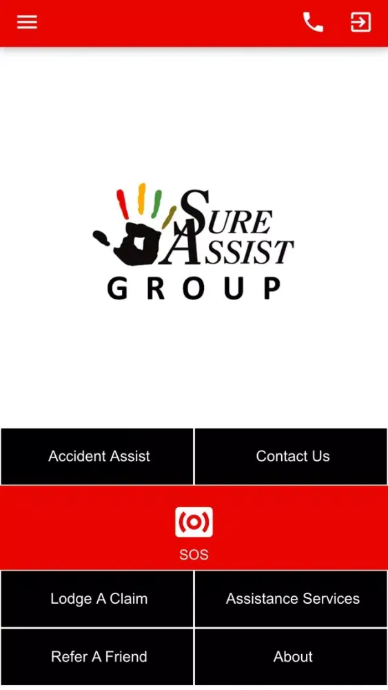 Ảnh chụp màn hình của Sure Assist