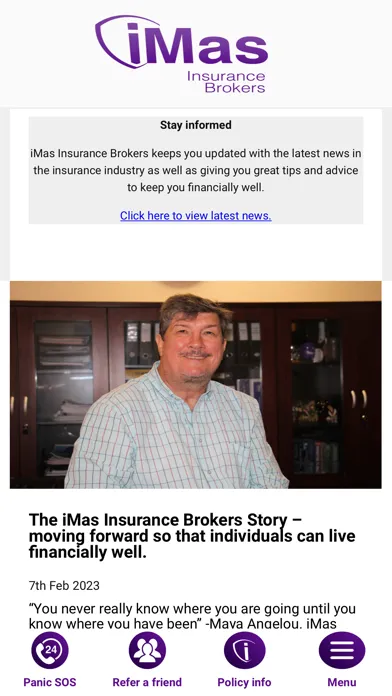 Zrzuty ekranu iMas Insurance Brokers