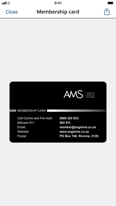 Anglo Medical Scheme Screenshots