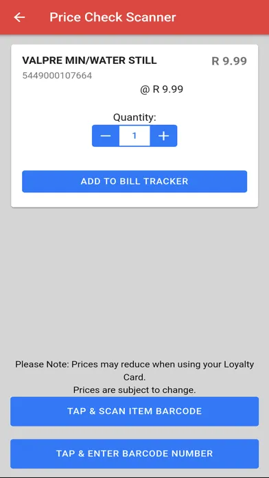 Hillcrest Kwikspar App Ekran Görüntüleri