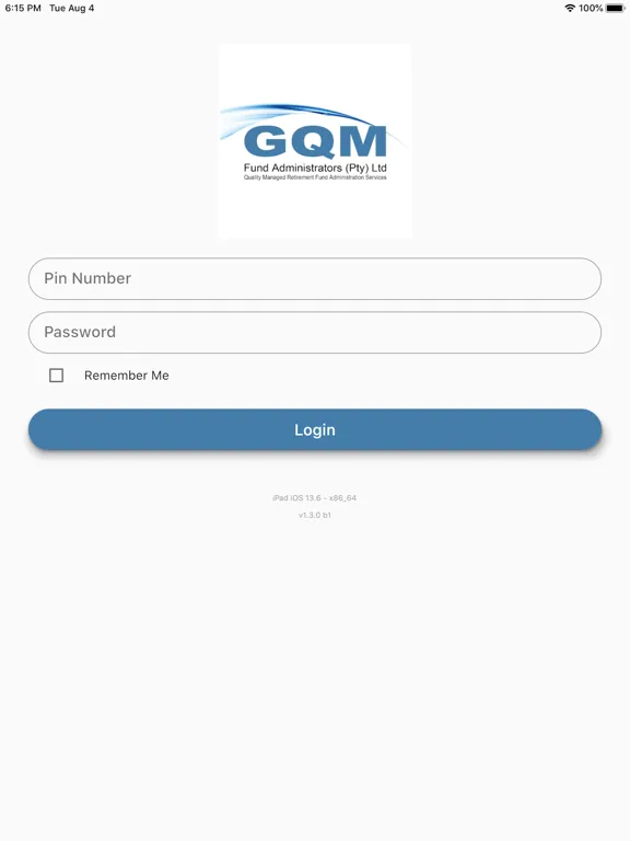 Ảnh chụp màn hình của GQM Mobile iPad 