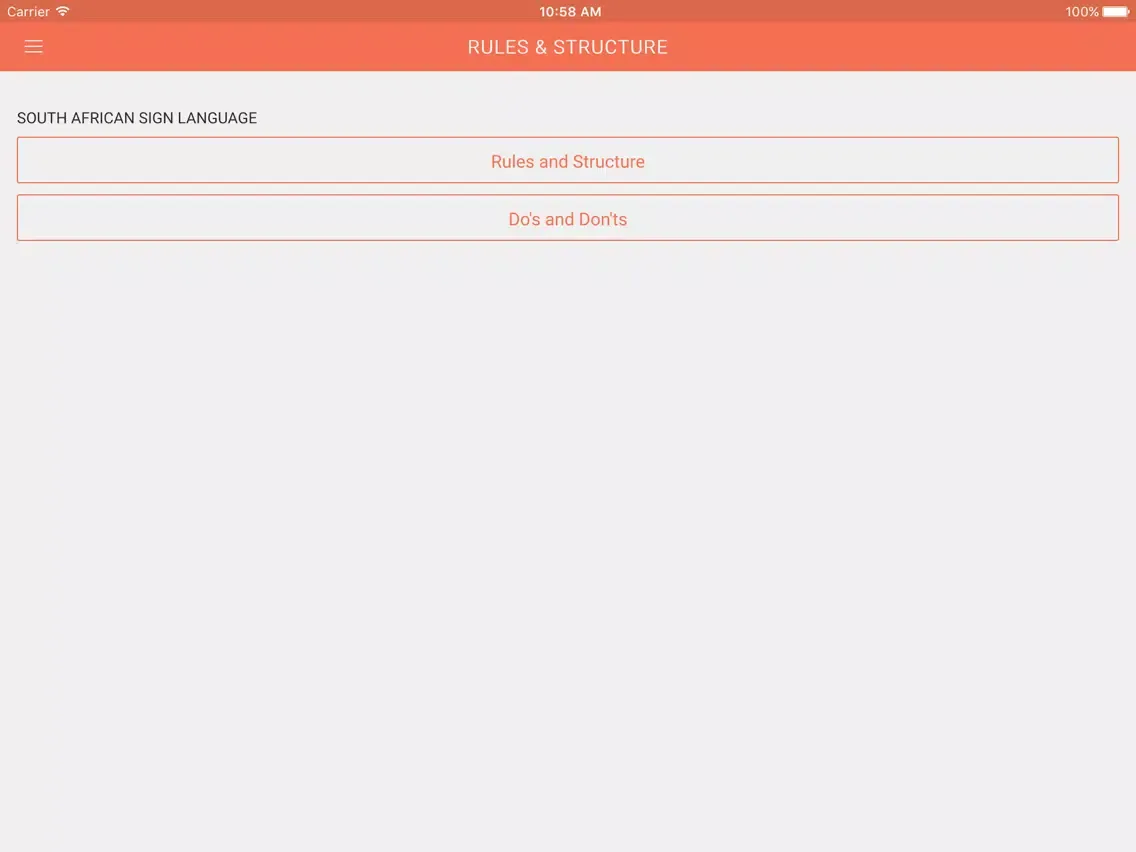 Screenshot di SASL iPad 